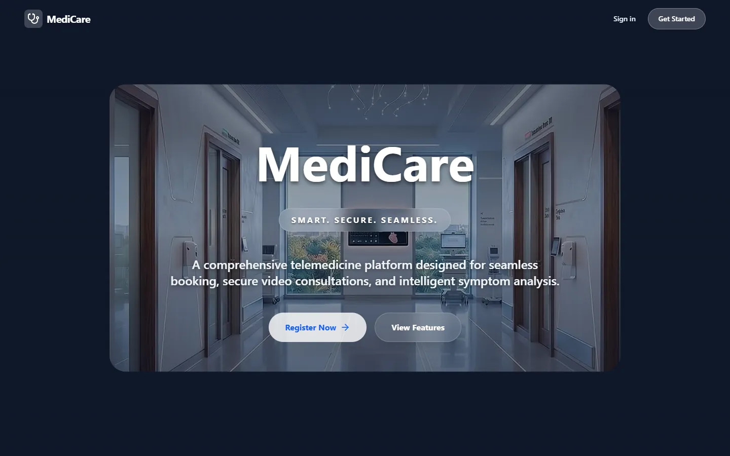 MediCare home page